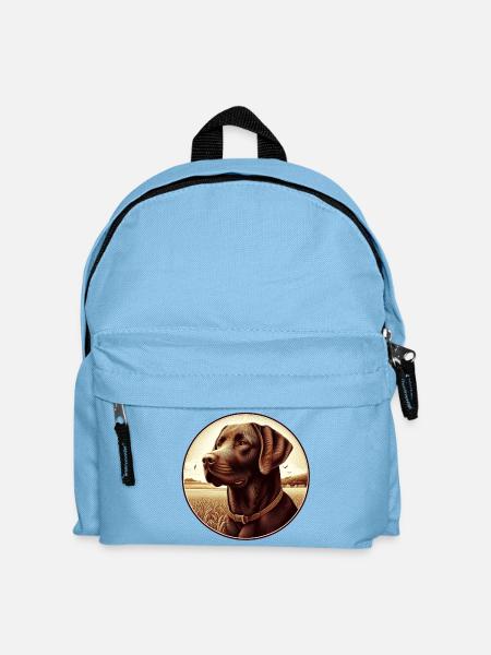 The beautiful brown Labrador Retriever - Kinder Rucksack - Hellblau