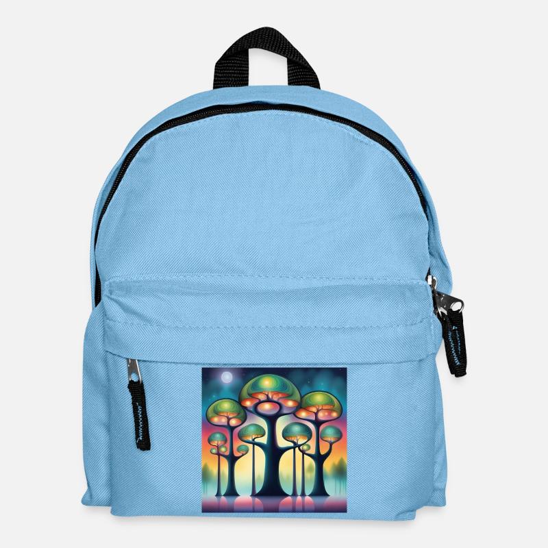 Hundertwasser Bäume - Kinder Rucksack - Hellblau