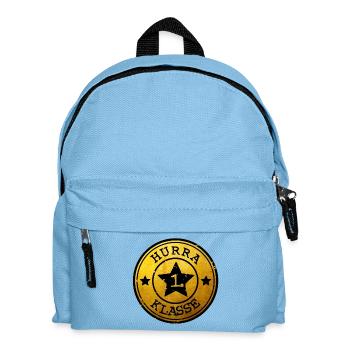 Hurrah 1st Class - Star Emblem gold black - Kids' Backpack - light blue - Front
