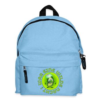 WILDE NACHT - GEWÜRZGURKEN CARTOON - Kinder Rucksack - Hellblau - Vorne