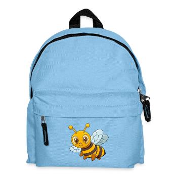 Abeille Mignonne Mascotte Personnage De Dessin Animé Kawaii - Sac à dos Enfant - bleu clair - Devant