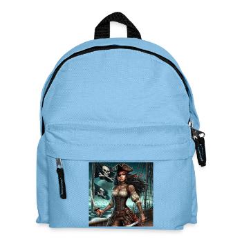 Femme pirate - Sac à dos Enfant - bleu clair - Devant