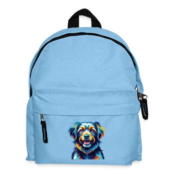 Cao De Gado Transmontano Hunderasse Karikatur Kawaii - Kinder Rucksack - Hellblau - Vorne