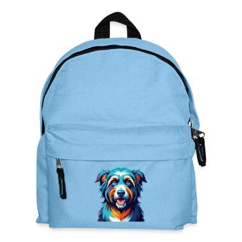 Romanian Sheepdog Breed Colorful Cartoon Kawaii - Kids' Backpack - light blue - Front