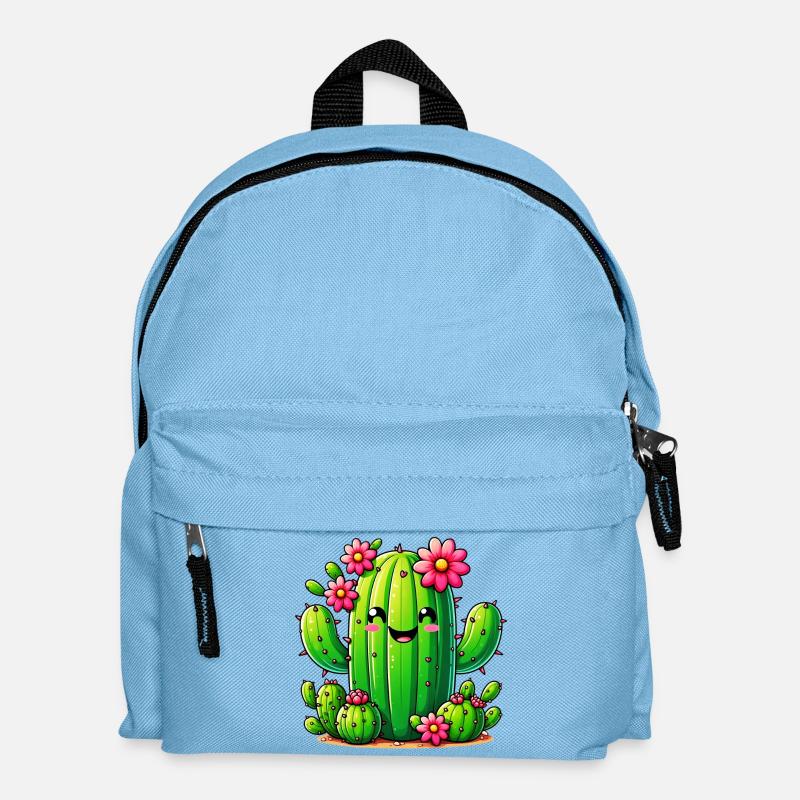 Kaktus - Kinder Rucksack - Hellblau