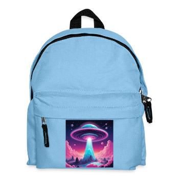 UFO in den Bergen - Kinder Rucksack - Hellblau - Vorne
