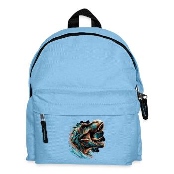 Roaring T-Rex Dinosaur Gift - Kids' Backpack - light blue - Front