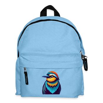 Bee Eater Colorful Kawaii Cartoon Character Pet - Kids' Backpack - light blue - Front