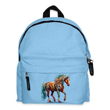 Pferd - Kinder Rucksack - Hellblau - Vorne