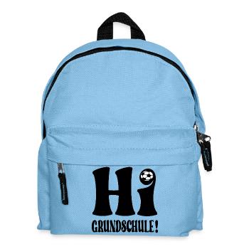 SCHULANFANG GRUNDSCHULE FUßBALL - Kinder Rucksack - Hellblau - Vorne