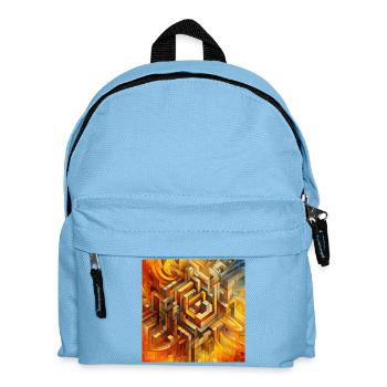 Quadrate 4 - Kinder Rucksack - Hellblau - Vorne