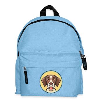 Burgos Pointer Hunderasse Cartoon Kawaii Clipart - Kinder Rucksack - Hellblau - Vorne