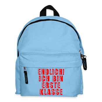 EINSCHULUNG SCHULANFANG ERSTE KLASSE - Kinder Rucksack - Hellblau - Vorne