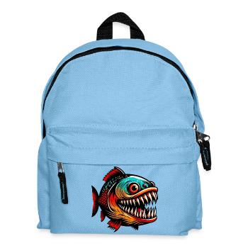 Piranha - Kids' Backpack - light blue - Front