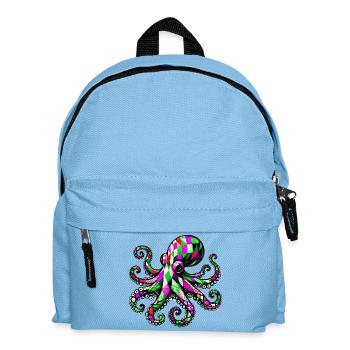 Octopus - Kids' Backpack - light blue - Front
