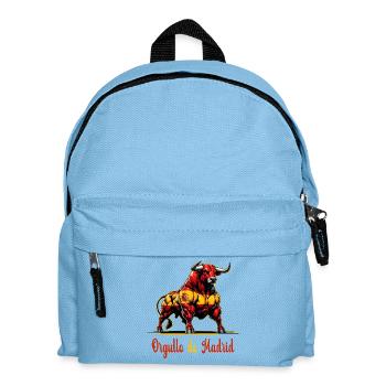 Der Stolz Madrid Flagge Design - Kinder Rucksack - Hellblau - Vorne
