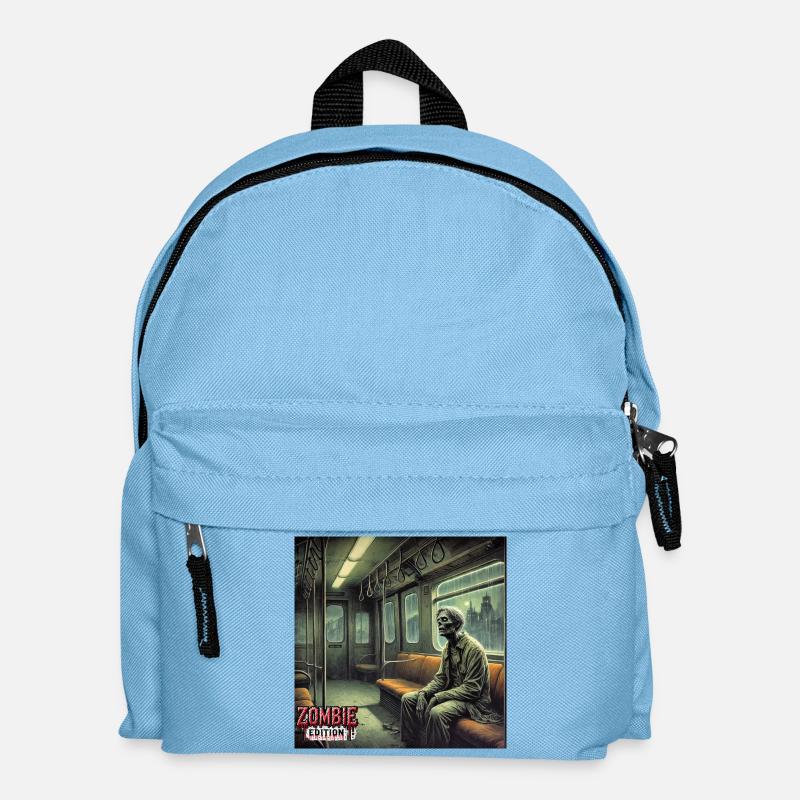 Métro zombie - Sac à dos Enfant - bleu clair