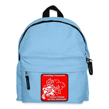 Pompiers volontaires , Chemise , Sécurité (25) - Sac à dos Enfant - bleu clair - Devant