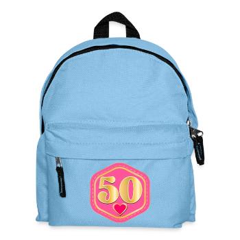50th Birthday - FIFTY - Kids' Backpack - light blue - Front