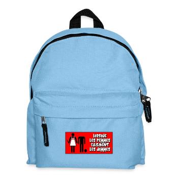 Wenn Frauen Männer kochen - Kinder Rucksack - Hellblau - Vorne