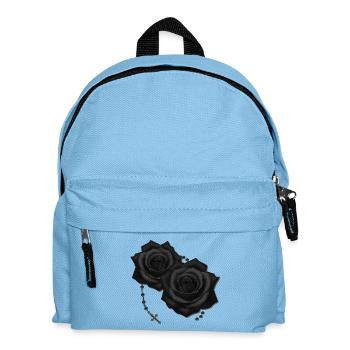 rosenblüten mit rosenkranz, gothic motiv - Kinder Rucksack - Hellblau - Vorne