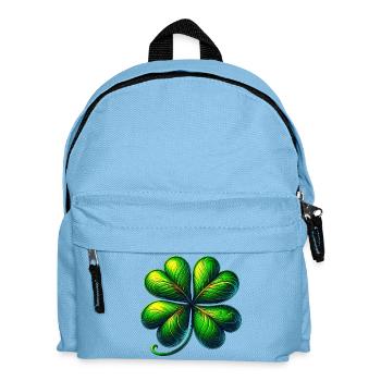 Four-leaf clover - Kids' Backpack - light blue - Front