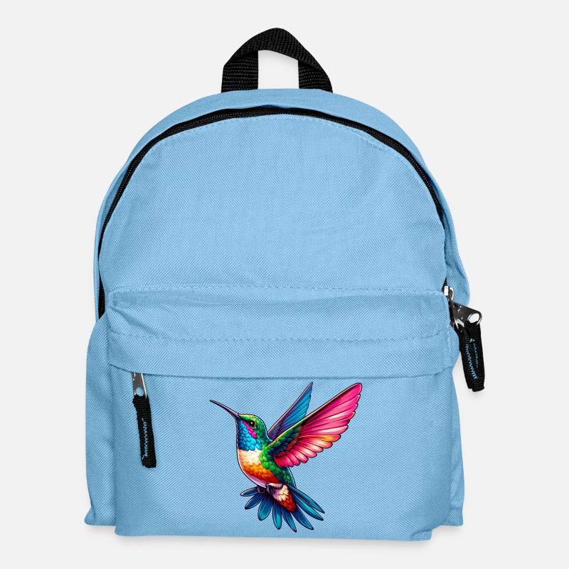 Kolibri - Kinder Rucksack - Hellblau