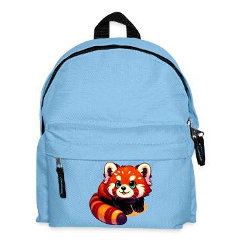 Kleiner Panda - Kinder Rucksack - Hellblau - Vorne