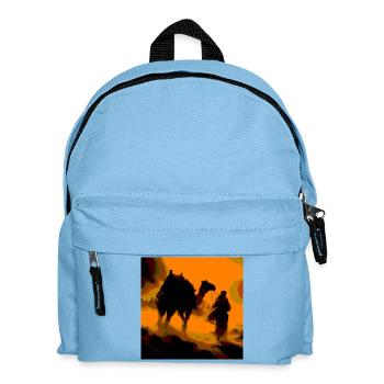 Wilde Wüste - Kinder Rucksack - Hellblau - Vorne