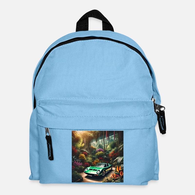 Auto - Kinder Rucksack - Hellblau