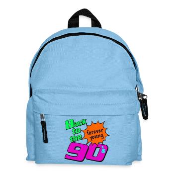 Fête des années 90 , Soirée à thème , Retour vers les années 90 ( 25) - Sac à dos Enfant - bleu clair - Devant
