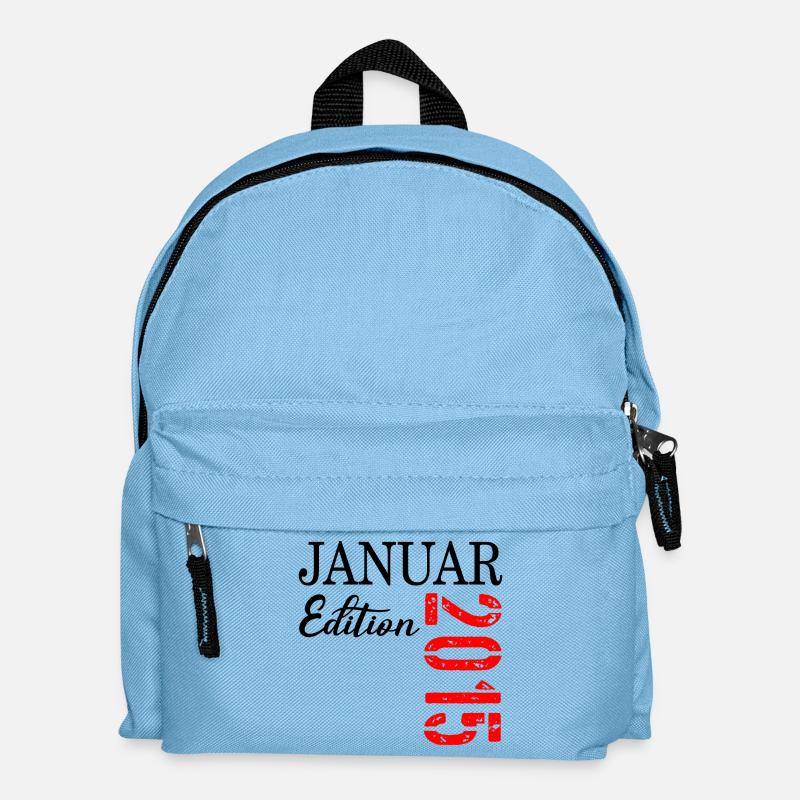 12. Geburtstag Januar 2015 - Kinder Rucksack - Hellblau