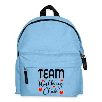 TEAM-WALKING-CLUB - Kinder Rucksack - Hellblau - Vorne
