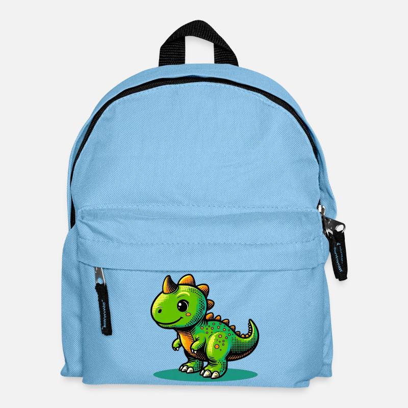 Dinosaurier - Kinder Rucksack - Hellblau