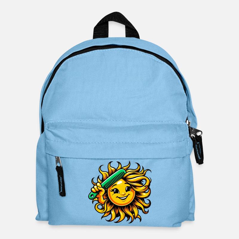 Sonne - Kinder Rucksack - Hellblau