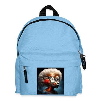 Visage Surealiste - Sac à dos Enfant - bleu clair - Devant