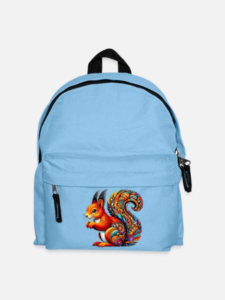 Eichhörnchen - Kinder Rucksack - Hellblau