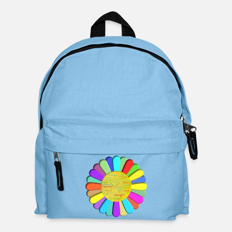 fleur multicouleurs - Sac à dos Enfant - bleu clair