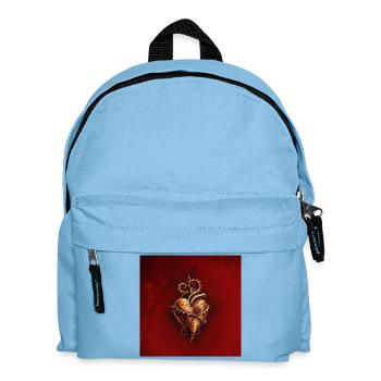 Heart of passion, romance and love. - Kids' Backpack - light blue - Front
