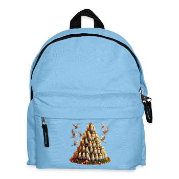 Weihnachtsbaum (02) - Kinder Rucksack - Hellblau - Vorne