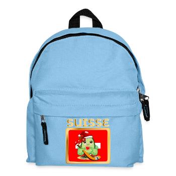Père Noël AVOCAT HOCKEY SUR GLACE SUISSE - Kids' Backpack - light blue - Front