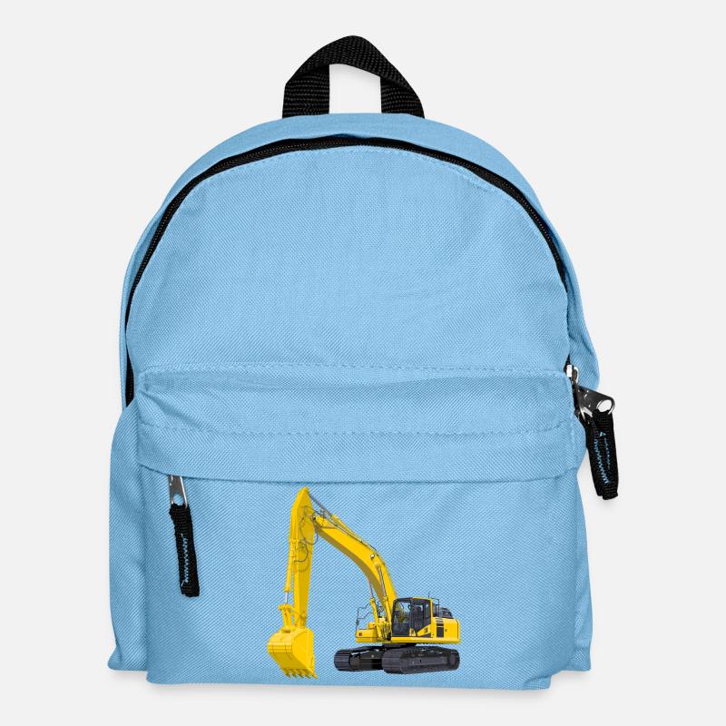 Bagger Bagger - Kinder Rucksack - Hellblau