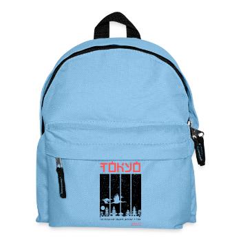 Tokyo – Minimalistisches Japan-Design - Kinder Rucksack - Hellblau - Vorne