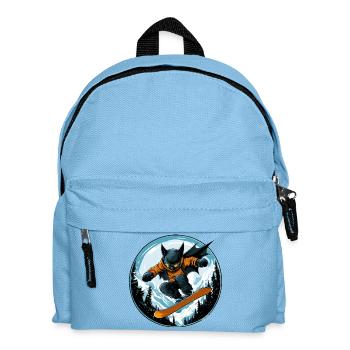 Chauve-souris Snowboarder - Sac à dos Enfant - bleu clair - Devant