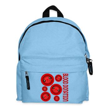 BLOOD DONATION Donors - Kids' Backpack - light blue - Front