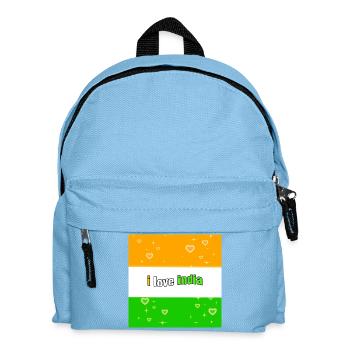 i love india - Kids' Backpack - light blue - Front