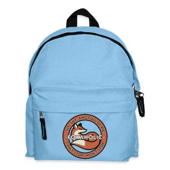 Foxaholic - Kids' Backpack - light blue - Front