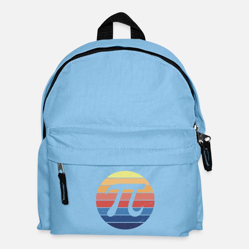 Mathe Pi Retro - Kinder Rucksack - Hellblau