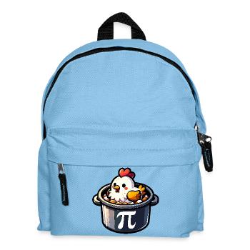 Pi Day Huhn Motiv Pi Fans Mathematikfans Lehrer - Kinder Rucksack - Hellblau - Vorne