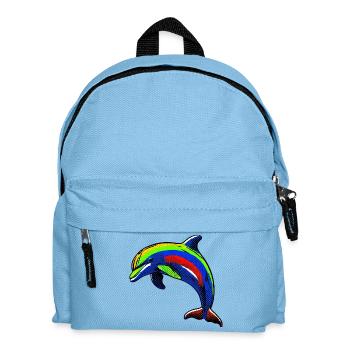 Dolphin - Kids' Backpack - light blue - Front